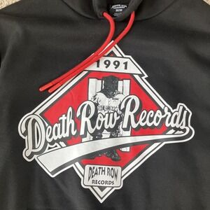 Death Row Records Men's Since 1991 Black Death Row Tag‎ Hoodie Sweatshirt